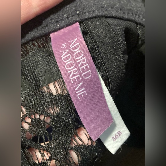 Adored by Adore Me, size 36B, Elegant Black Lace Bralette - Picture 3 of 6